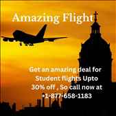 Student Flight Deals Upto 30 Off on Call on 1 877 658 1183