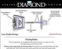 💎Central Diamond Center Elegant 14K Gold Posts Princess Cut CZ Stud Earrings Perfect for Women 💎