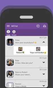 M Chat is a unique chat application