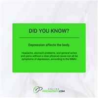 Depression affects the body